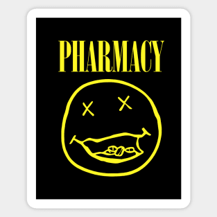 Pharmacy Grunge Rocker Sticker